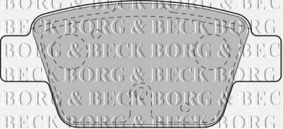 BORG & BECK bbp1718 -  Комплект тормозных колодок, дисковый тормоз